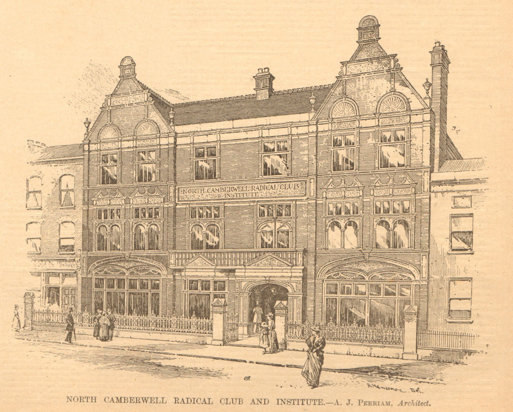 North Camberwell Radical Club & Institute - A.J. Perriam, Architect. London 1899